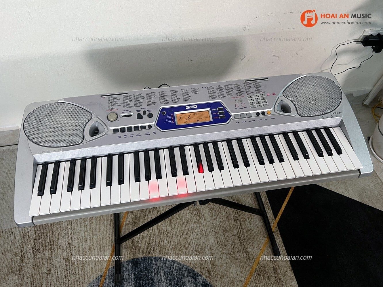 YAMAHA ヤマハ EZ-J24 電子キーボード 電子ピアノ 光ナビ - 鍵盤楽器