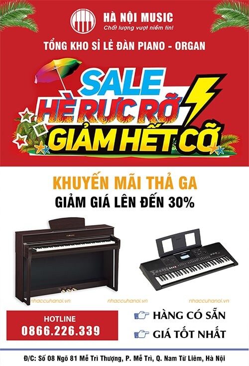 Poster Khuyen Mai Dan Piano He 2023